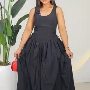 SLEEVELESS HEM MIDI DRESS 260