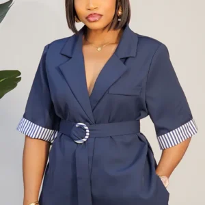 TURN UP STRIPE INNER SHIRT & PANT SET 355 - Image 4