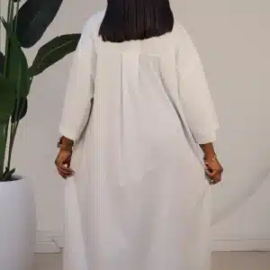 DOUBLE SIDE SLIT BUTTON DOWN SHIRT DRESS 6063 - Image 10