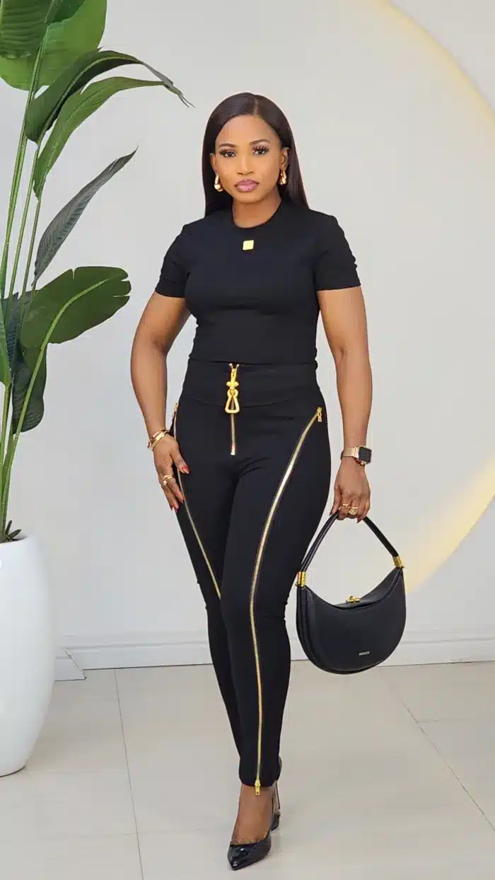 DOUBLE ZIP DETAIL JEGGINGS 9709 - Image 3