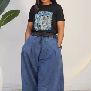 DRAW STRINGS WAIST CULOTTES JEAN 2529