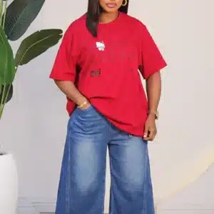 BELTED JORT JEANS T072 - Image 3