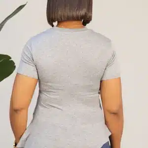 LACE FRONT TSHIRT TOP W265 - Image 4