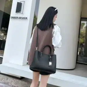 LEATHER HANDLE MEDIUM SIZE BAG 98538 - Image 11