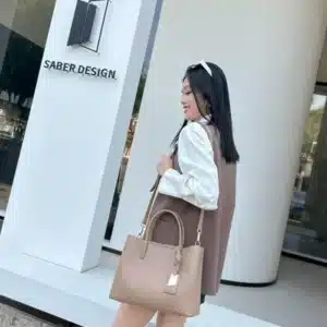 LEATHER HANDLE MEDIUM SIZE BAG 98538 - Image 9