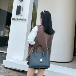 LEATHER HANDLE MEDIUM SIZE BAG 98538 - Image 4