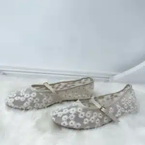 MESH FLAT GLITTER SHOE 33656-2 - Image 4