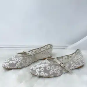 MESH FLAT GLITTER SHOE 33656-2 - Image 2