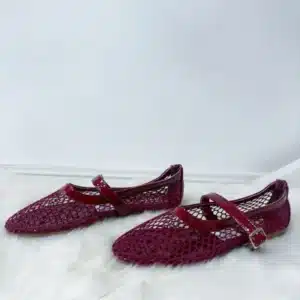 NET BUCKLE STRAP FLAT SHOE 3342-5 - Image 6