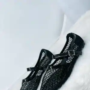 NET BUCKLE STRAP FLAT SHOE 3342-5 - Image 4