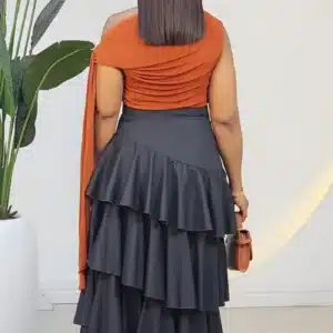 ONE SLEEVE DRAPE RUCH TOP 30 - Image 8