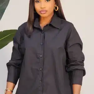 PLAIN OVERSIZED SHIRT LONG SLEEVE 2506 - Image 3