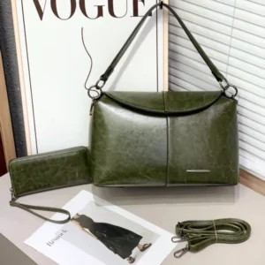 SHINNY LEATHER SHOULDER BAG TL703 - Image 3