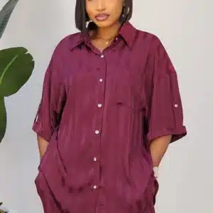 BACK KNOT BOLD STRIPE SHIRT & PANT SET 96052 - Image 8