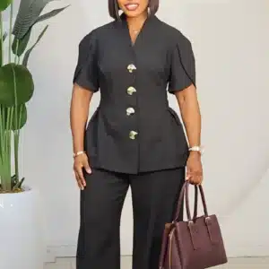 CASEMENT PEPLUM JACKET & PANT SET L932