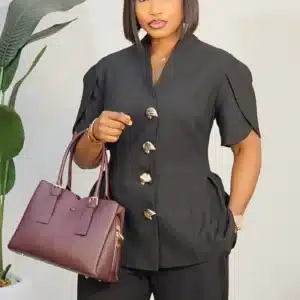 CASEMENT PEPLUM JACKET & PANT SET L932 - Image 12