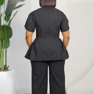 CASEMENT PEPLUM JACKET & PANT SET L932 - Image 10