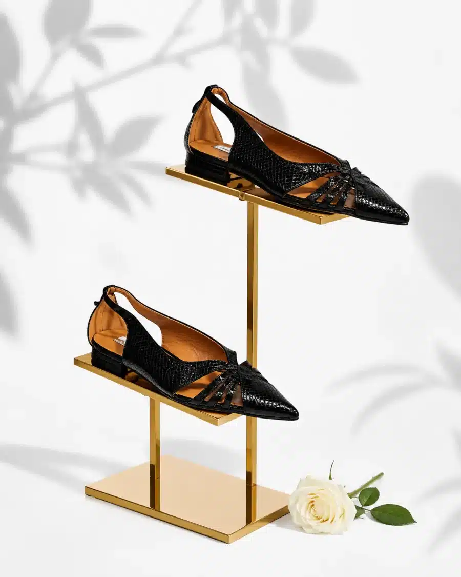 CROC CUT OUT COVER TOP FLAT SHOE 8809-26 - Image 4