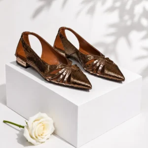 CROC CUT OUT COVER TOP FLAT SHOE 8809-26 - Image 5