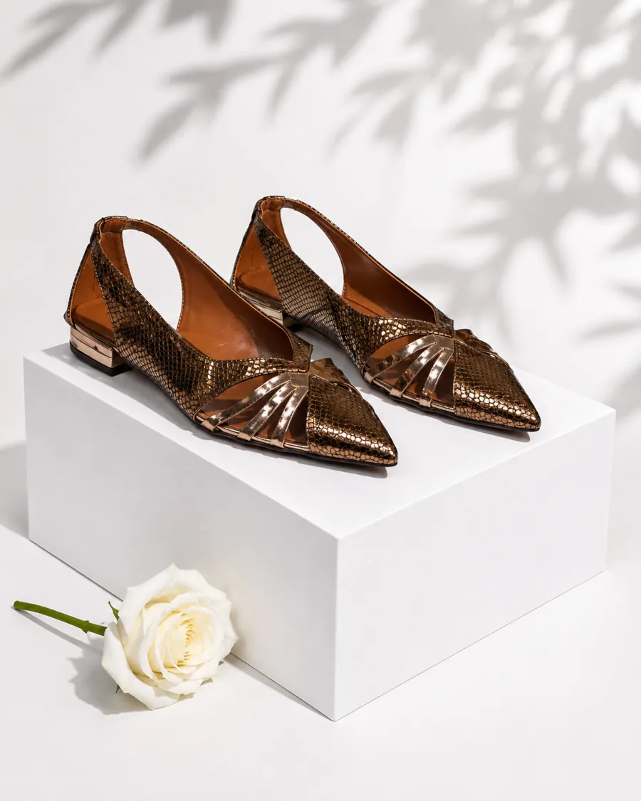 CROC CUT OUT COVER TOP FLAT SHOE 8809-26 - Image 5