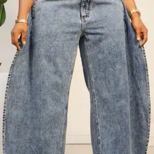 DOUBLE SIDE OVERLAP SLIT JEANS 0207 - Image 2