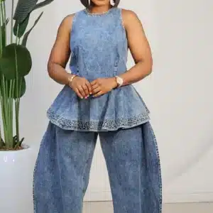 DOUBLE SIDE OVERLAP SLIT JEANS 0207
