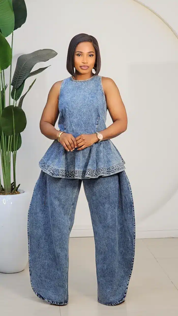 DOUBLE SIDE OVERLAP SLIT JEANS 0207