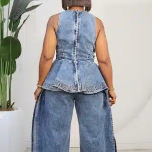 DOUBLE SIDE OVERLAP SLIT JEANS 0207 - Image 6