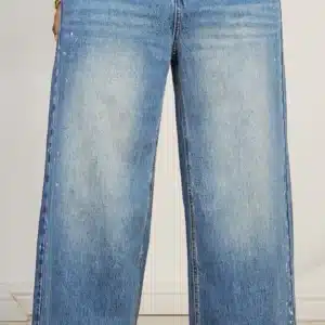DOUBLE SIDE SPLASH PAINT MOM JEANS 8538 - Image 8
