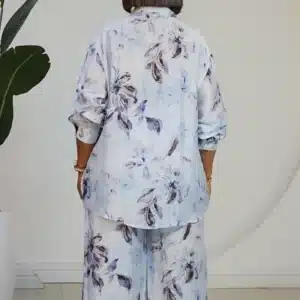 FLORAL EMBELISHED STUD SHIRT & PANT SET 81828 - Image 5