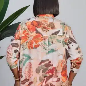 FLORAL FRONT STUD SHIRT Y598 - Image 10