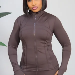 FRONT ZIP HIGH NECK JACKET 1507 - Image 2