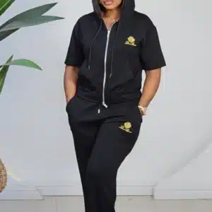 HOODY FRONT ZIP & POCKET TRACKSUIT SET 92679 - Image 2