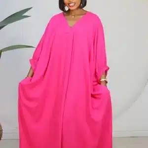 LINEN ABAYA DRESS 3026 - Image 6