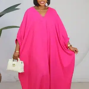 LINEN ABAYA DRESS 3026 - Image 3