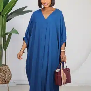 LINEN ABAYA DRESS 3026 - Image 2