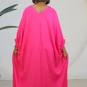 LINEN ABAYA DRESS 3026 - Image 9