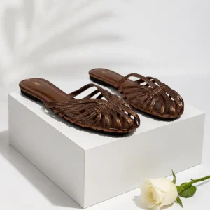 MULTI STRAP TOP FLAT SLIPPERS 66803-1 - Image 2