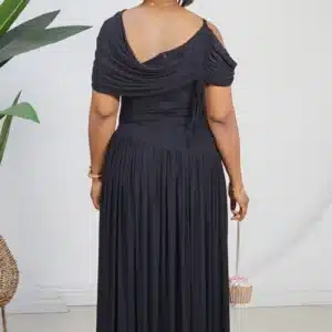 ONE SLEEVE OFF SHOULDER RUCH EVENING DRESS 2661 - Image 14
