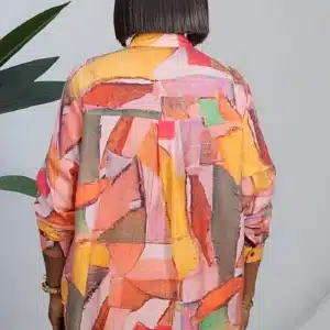 PATTERN FRONT STUD SHIRT 8902 - Image 3