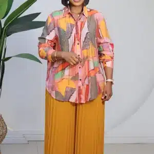 PATTERN FRONT STUD SHIRT 8902 - Image 4