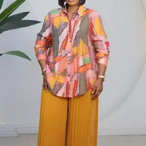 PATTERN FRONT STUD SHIRT 8902 - Image 2