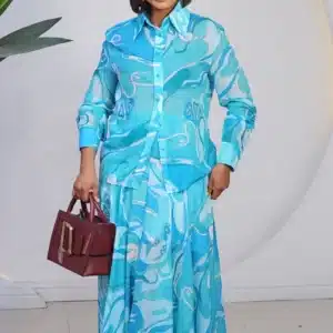 PATTERN MAXI SKIRT & SHIRT SET 8309 - Image 3