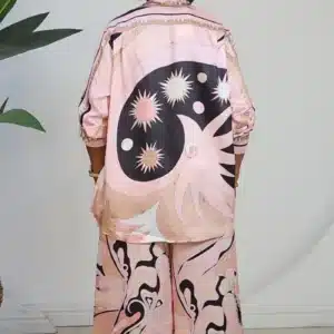 PRINT LONG SLEEVE SHIRT & PANT SET 67013 - Image 3