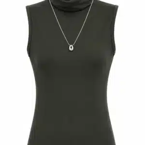 SLEEVELESS TURTLE NECK TOP 508-3 - Image 34