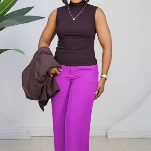 SLEEVELESS TURTLE NECK TOP 508-3 - Image 14