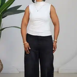 SLEEVELESS TURTLE NECK TOP 508-3 - Image 18