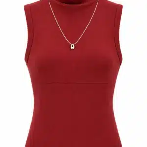 SLEEVELESS TURTLE NECK TOP 508-3 - Image 41