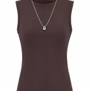 SLEEVELESS TURTLE NECK TOP 508-3 - Image 36