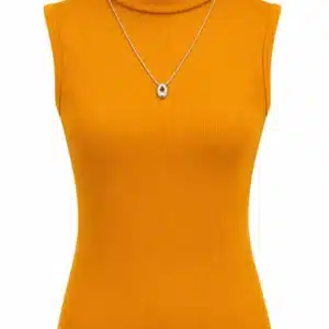 SLEEVELESS TURTLE NECK TOP 508-3 - Image 37